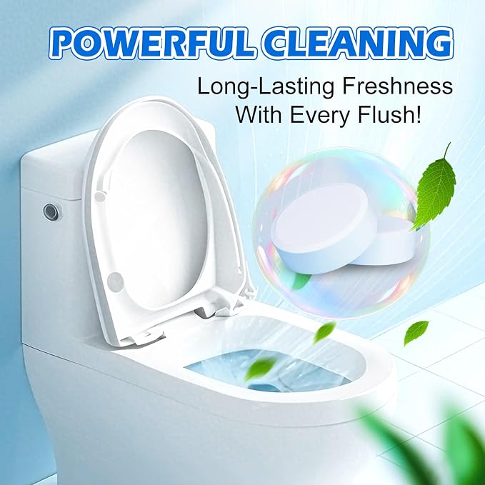 Automatic Toilet Bowl Cleaner Tablets–Fresh Scent, 50 PACK, Long-Lasting - Image 2