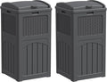 YESHOMY 2 Pack Outdoor Trash Can by SearchallYESHOMY