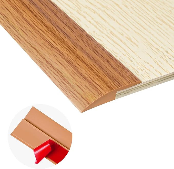 20Ft Carpet Floor Transition Strip, Self Adhesive Floor Edging Trim Strip by MYFAMIREA