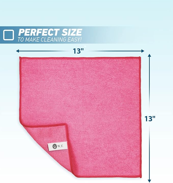 Microfiber Cleaning Cloth-50Pcs Ultra Soft Highly Absorbent Rags, Reusable and - Image 2