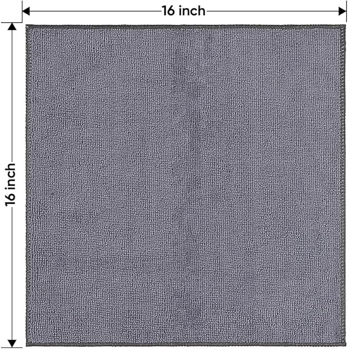 HOMEXCEL Microfiber Cleaning Cloths 12 Pack, Premium 16 x 16 inch Microfiber - Image 7