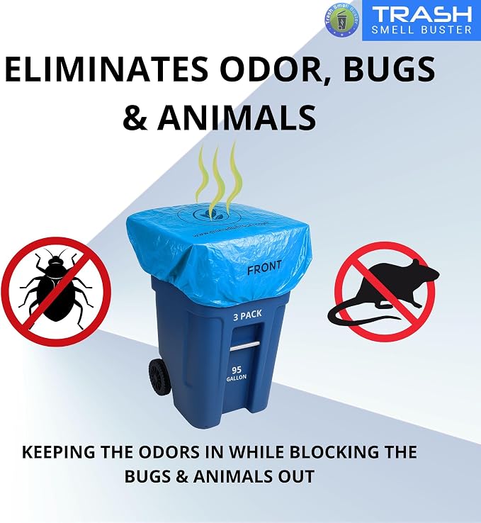 95 Gallon Trash Can Cover Odor Eliminating Bag - Image 5