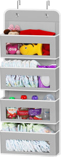 Simple Houseware 4 Clear Window Pocket Over Closet Door Storage Hanging by SimpleHouseware