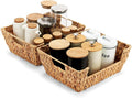 Water Hyacinth Wicker Basket 2 Pack by ROSOS