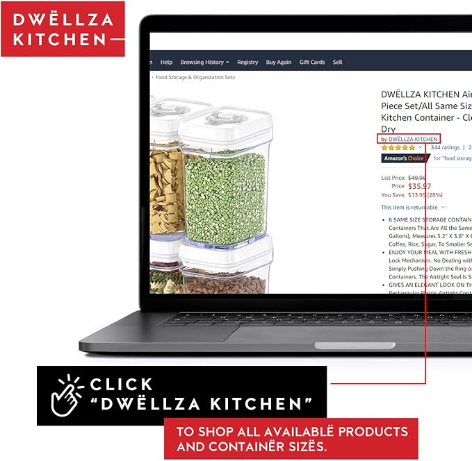 DWËLLZA KITCHEN Airtight Food Storage Containers - Image 6