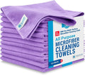 MW Pro Microfiber Cleaning Cloth | Purple | 12 Pack | 16” x 16” | All Purpose by MicrofiberWholesale