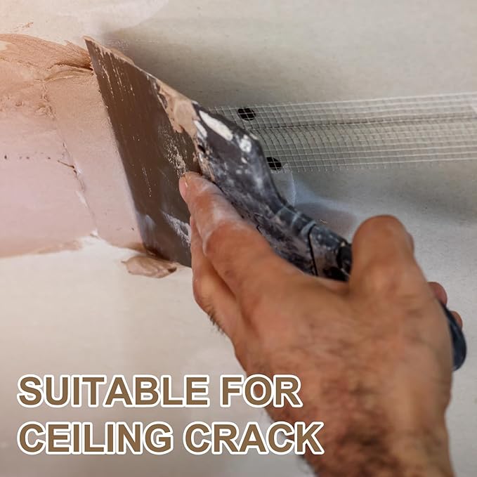 PATIKIL Drywall Repair Mesh Tape, 3 inch x 164 ft Fiberglass Repair Patch - Image 6