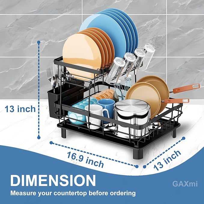 GAXmi Dish Drying Rack Over The Sink Drainer - Image 5