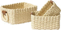 LA JOLIE MUSE Small Beige Wicker Baskets by LaJol%C3%ADeMuse
