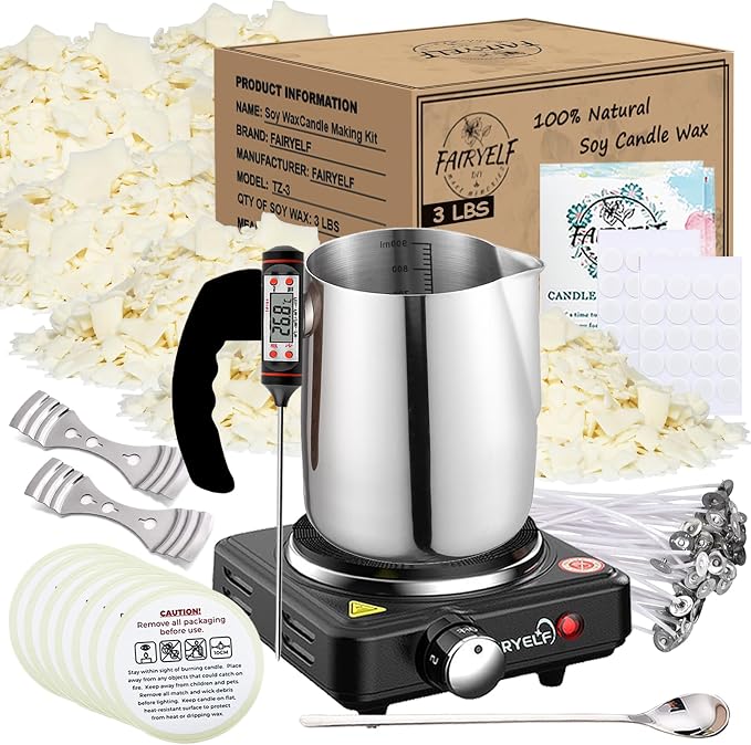 Soy Wax Candle Making Kit Supplies by FAIRYELF