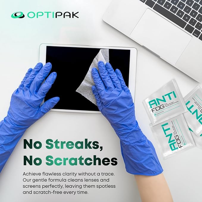 Opti-Pak Anti-Fog Pre-moistened Wipes - Image 7