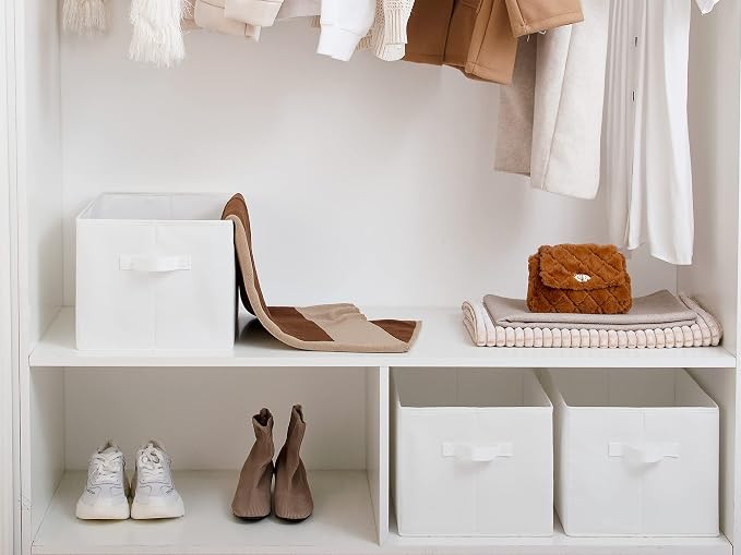 StorageWorks Storage Baskets for Shelves, Foldable Fabric Closet Storage Bins - Image 3