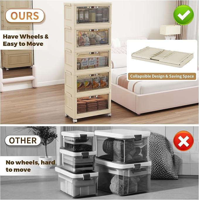 5 Tier - 48QT Storage Bins - Image 3