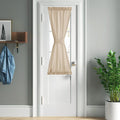 NICETOWN Linen Door Curtains 50 inch Length 1 Panel Farmhouse Kitchen Curtain by NICETOWN