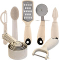 Beille 7pc Wheat Straw Complete Kitchen Utensils Set by BEILLE