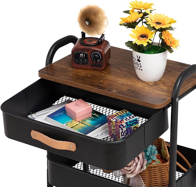 AGTEK Movable Rolling Organizer Cart - Image 5