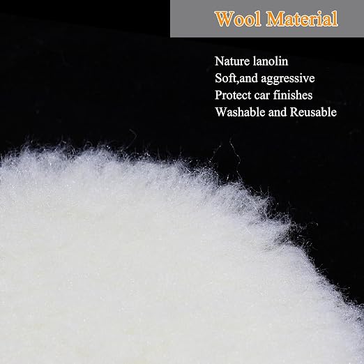 Car Foam Polishing Buffing Kit, Polishing Buffing Pads, Wool Pads, Polishing & - Image 5