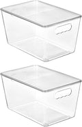 Vtopmart 2 Pack Clear Stackable Storage Bins by Vtopmart