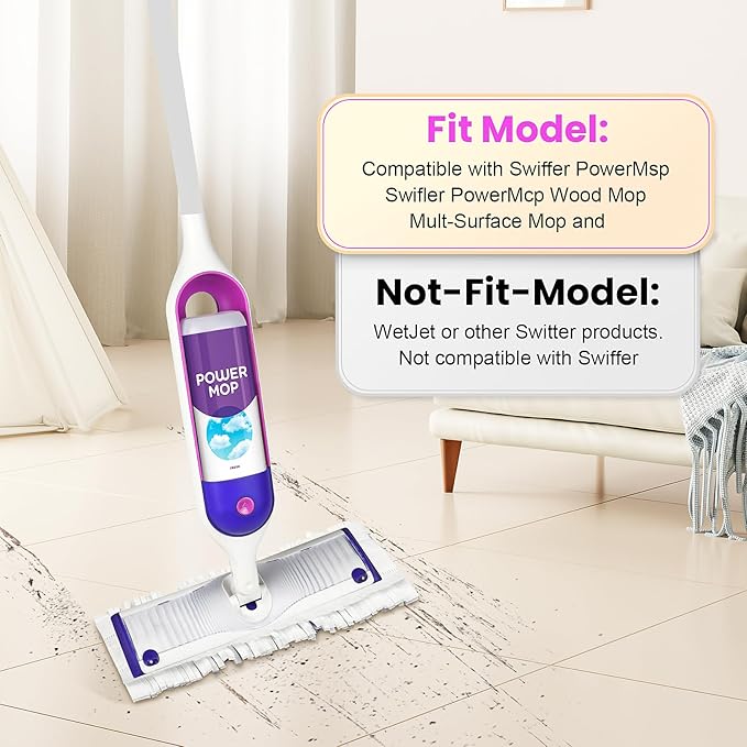 Power Mop Refills for Swiffer | 40 Count Disposable Pads for Wet & Dry Cleaning - Image 4