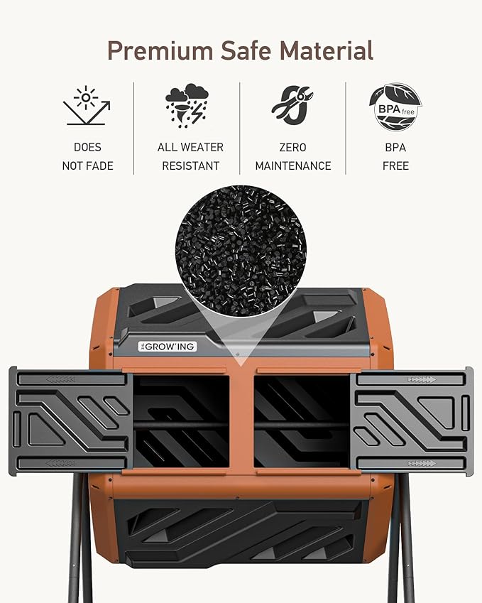 THEGROW'ING Updated 43 Gallon Outdoor Compost Bin. - Image 3