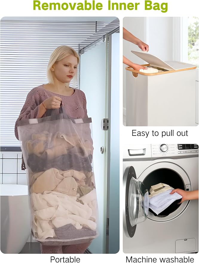 efluky Double Laundry Hamper - Image 3
