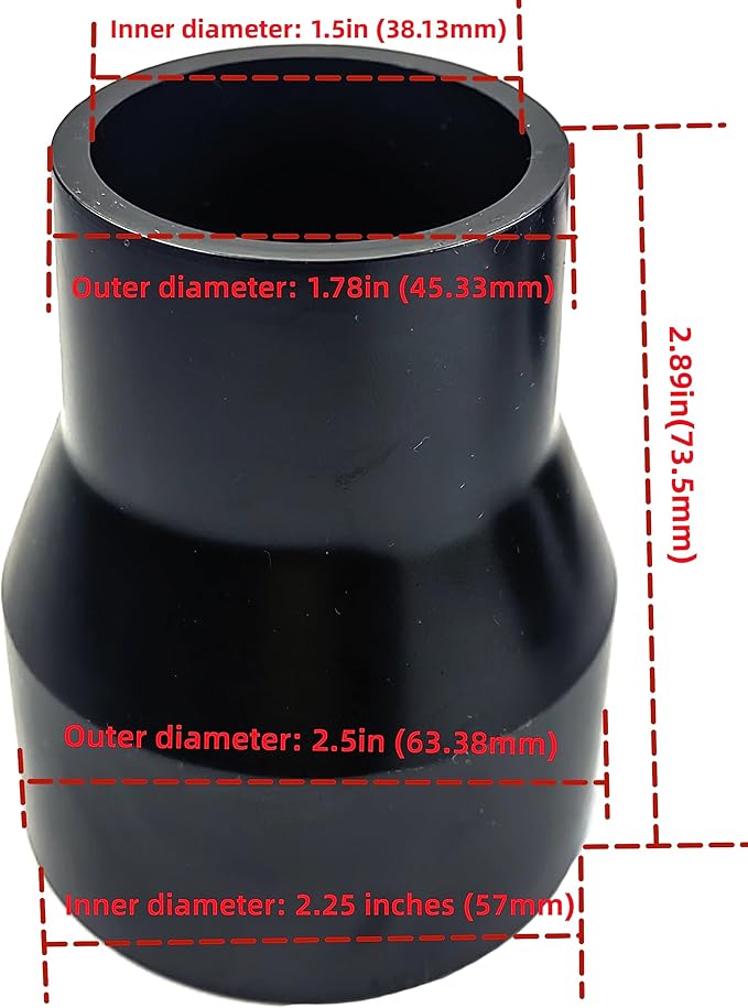 palart 3 Piece Vacuum Adapter Combo Kit Fits Wet Dry Vacuum Cleaners Connector - Image 7