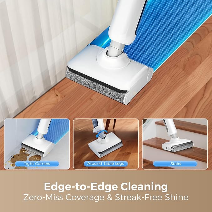 Wet Dry Vacuum Cleaner, 180°Lie-Flat Vacuum Mop All in One - Image 6