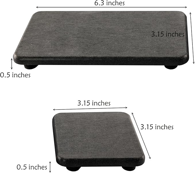 Set of 4 Water Absorbent Diatomite Coasters, Diatomaceous Earth Kitchen Soap - Image 4