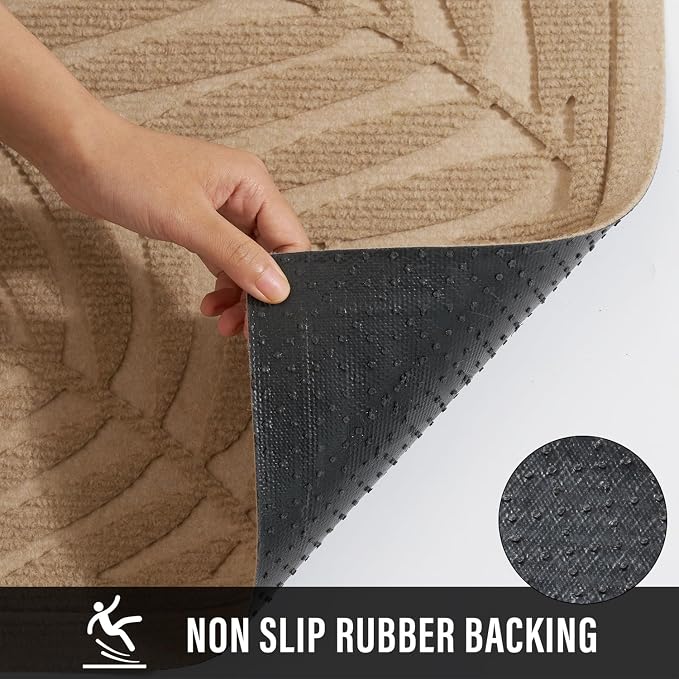 Front Door Mat, Absorbent Resist Dirt Welcome Door Mat Indoor Outdoor, - Image 3