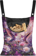 Purple Flower Hummingbird Clothespin Bag by CREAMIC