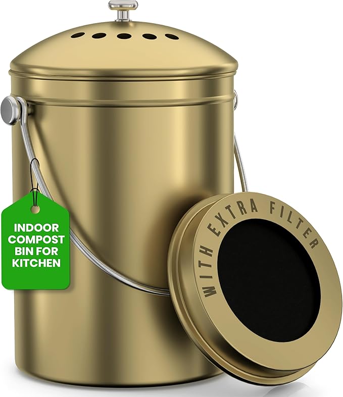 Utopia Kitchen Compost Bin for Kitchen Countertop by UTOPIAKITCHEN