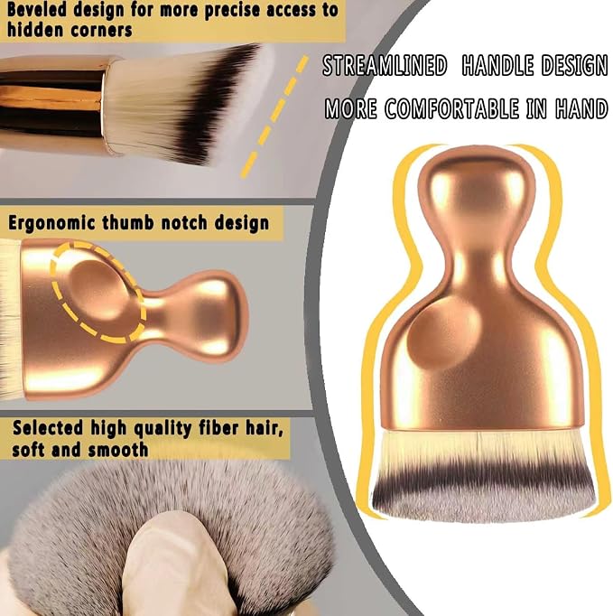 Car Interior Dusting Brush Auto Dust Sweeping Soft Detail Brush Mini Dash Duster - Image 3