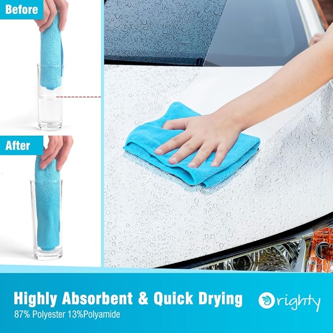 Orighty Microfiber Cleaning Cloth Pack of 60, Microfiber Towels - Image 4