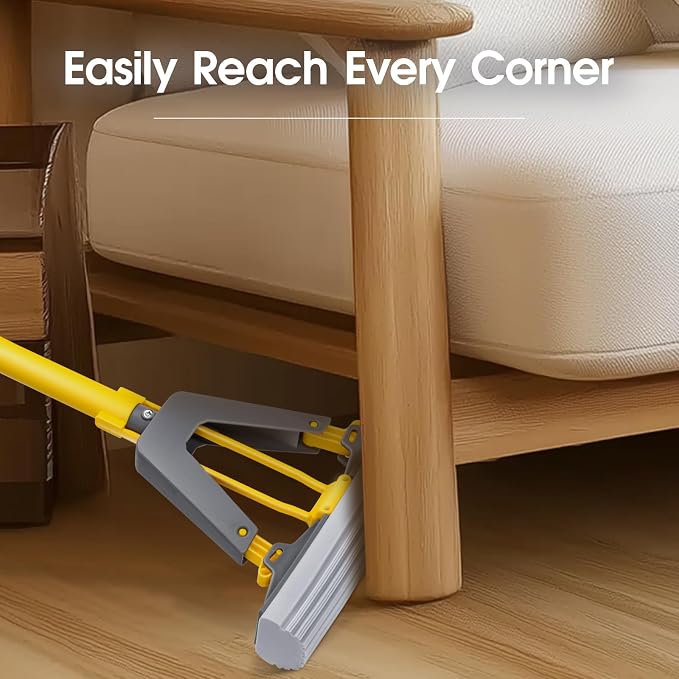 Sponge Mop, Masthome Roller Sponge Mop, Easy Self Squeeze Mop and Stainless - Image 5
