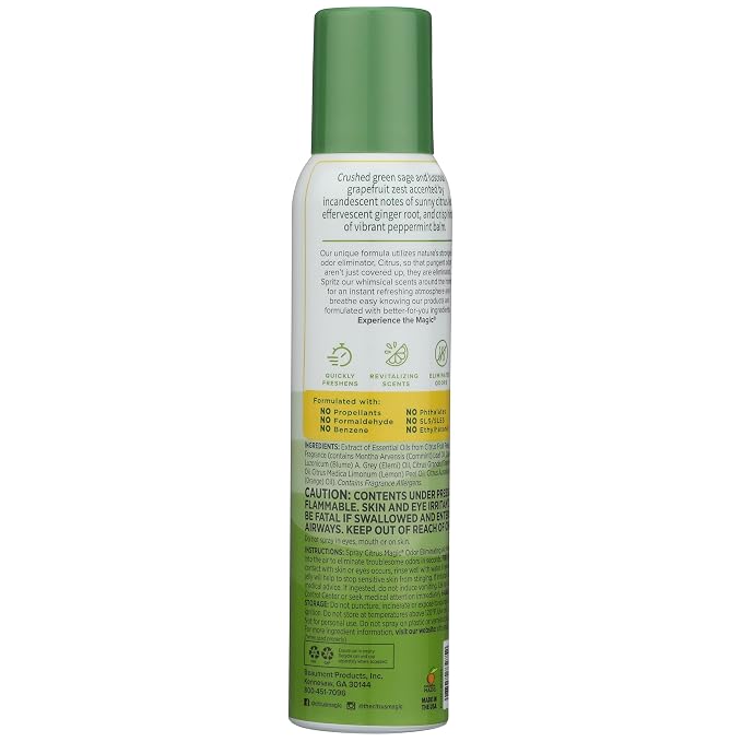 Citrus Magic Odor Eliminating Air Freshener Spray, Citrus and Sage - Image 3