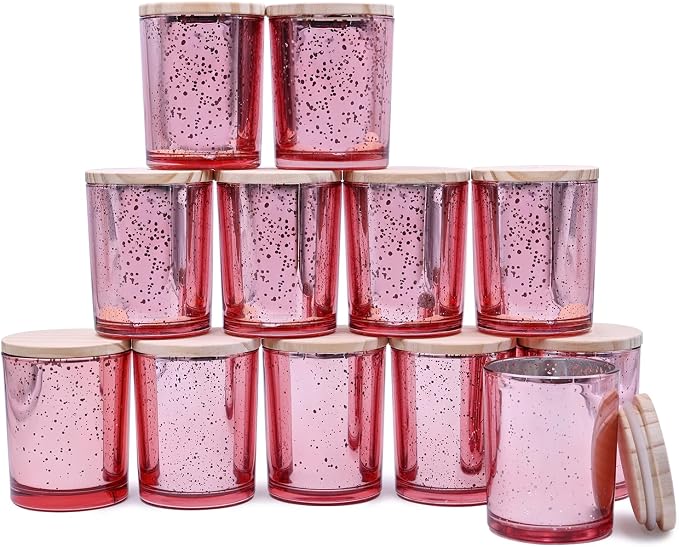 Thick Candle Jars for Making Candles 12 Pcs, 7 OZ Empty Jars by Showin