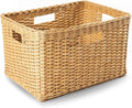 The Basket Lady Tall Rectangular Wicker Storage Basket, 22.5 in L x 16 in W x by TheBasketLady