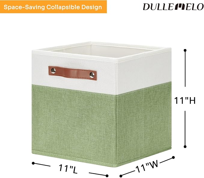 DULLEMELO 11x11 Cube Fabric Organizer Storage Bins - Image 3