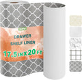 OcePor Non-Adhesive Drawer and Shelf Liner 17.5IN x 20FT，Non Slip Cabinet and by OcePor