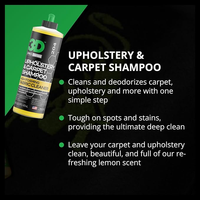 3D Upholstery & Carpet Shampoo - Image 4