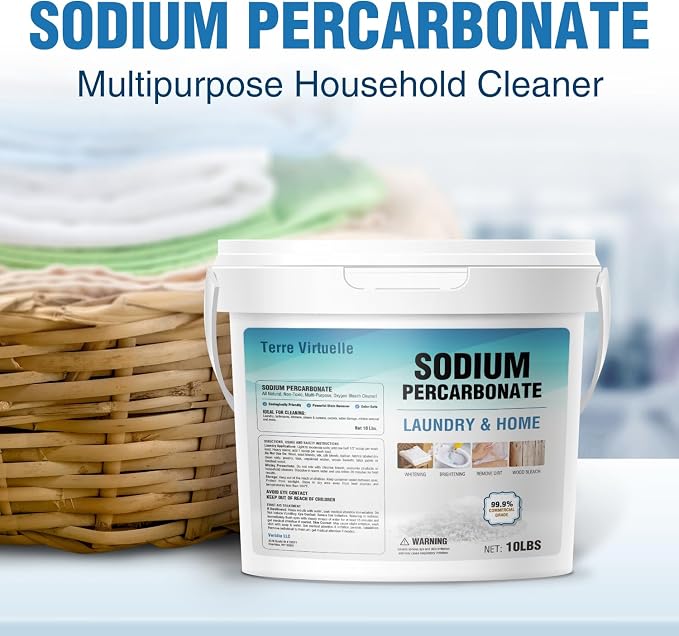 Sodium Percarbonate 10 lbs – Oxygen Bleach Powder & Laundry Booster – - Image 2