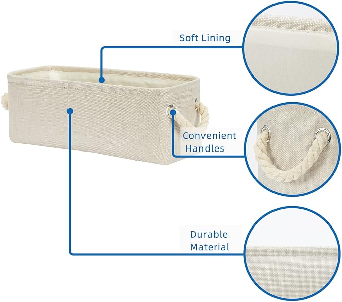 Temary Small Fabric Storage Baskets - Image 3