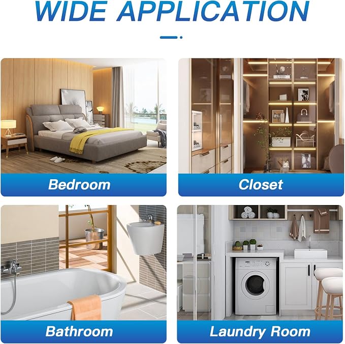 Vacplus Moisture Absorbers, Hanging Closet Dehumidifier Bags, Humidity Packs - Image 5