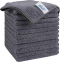HOMEXCEL Grey Microfiber Cleaning Cloth, 12 Pack Premium Microfiber Towels by HOMEXCEL