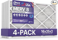 BNX TruFilter 16x25x2 Air Filter MERV 8 by BNX