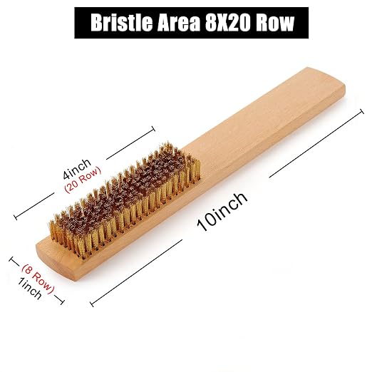 MAXMAN Brass Brush, Soft Brass Bristles Wire Brush - Image 2
