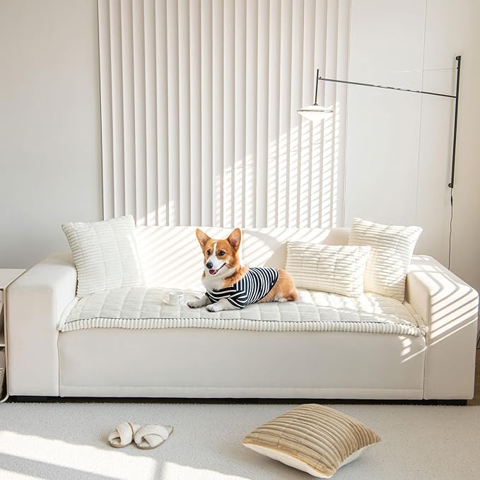 OTOB Couch Covers for Dogs Washable, Non Slip Plush Sofa Cover Kids Pet - Image 7