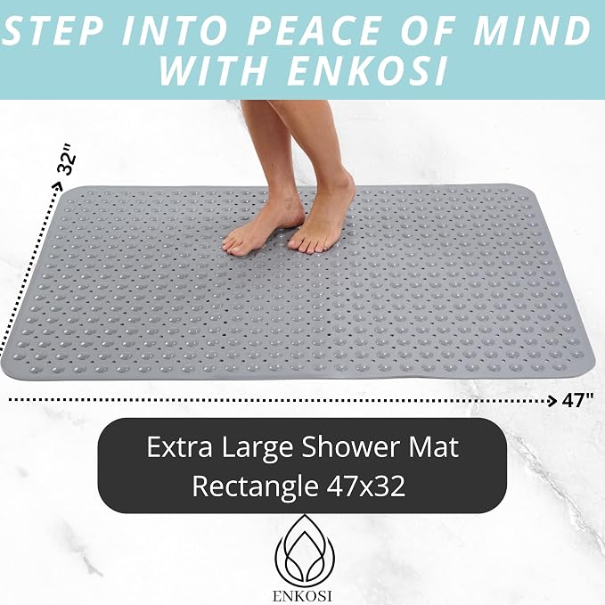 ENKOSI Extra Large Shower Mat Non Slip - Image 4