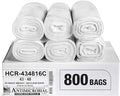 Aluf Plastics High Density Trash Bags, 56 Gallon, 16 Micron, by AlufPlastics