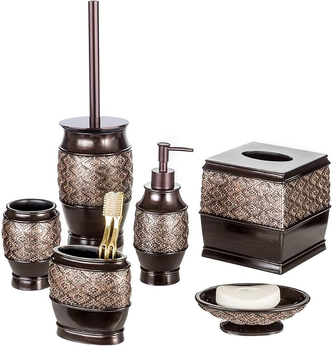 Creative Scents Dublin Brown Toilet Brush Set - Image 7
